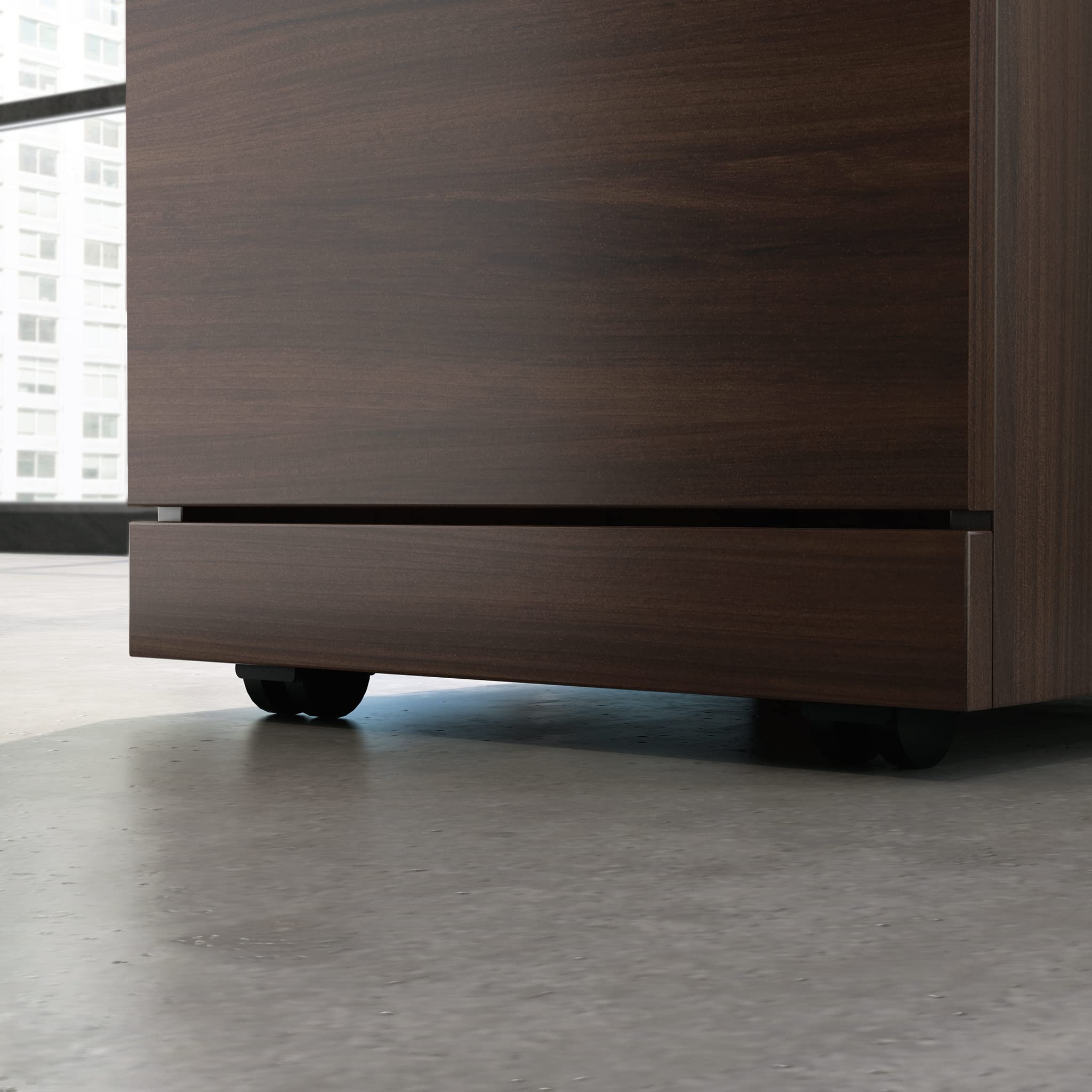 OfficeWorks by Sauder Affirm 3 Drawer Mobile File, Noble Elm Finish - Image 9