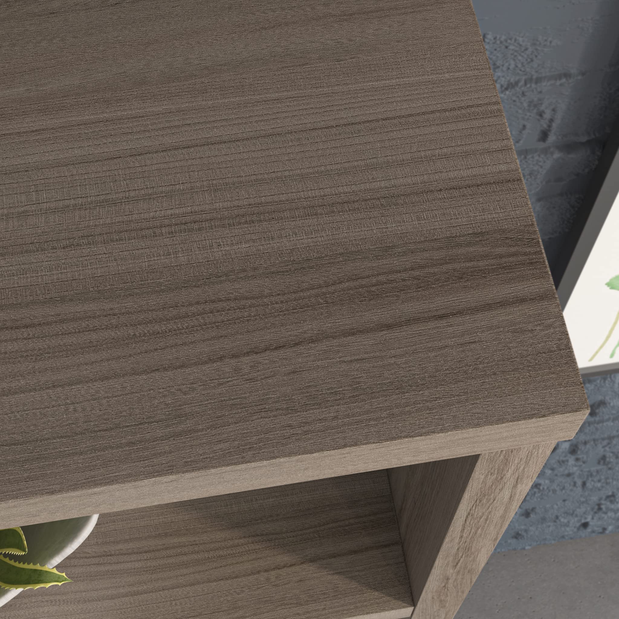 OfficeWorks by Sauder Affirm 36''x66'' 5 Shelf Bookcase, Hudson Elm Finish - Image 6