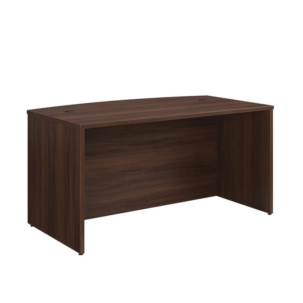 OfficeWorks by Sauder Affirm 60'' Bow Front Desk Shell, L: 34.25'' x W: 59.06'' x H: 29.29'', Noble Elm - Image 4