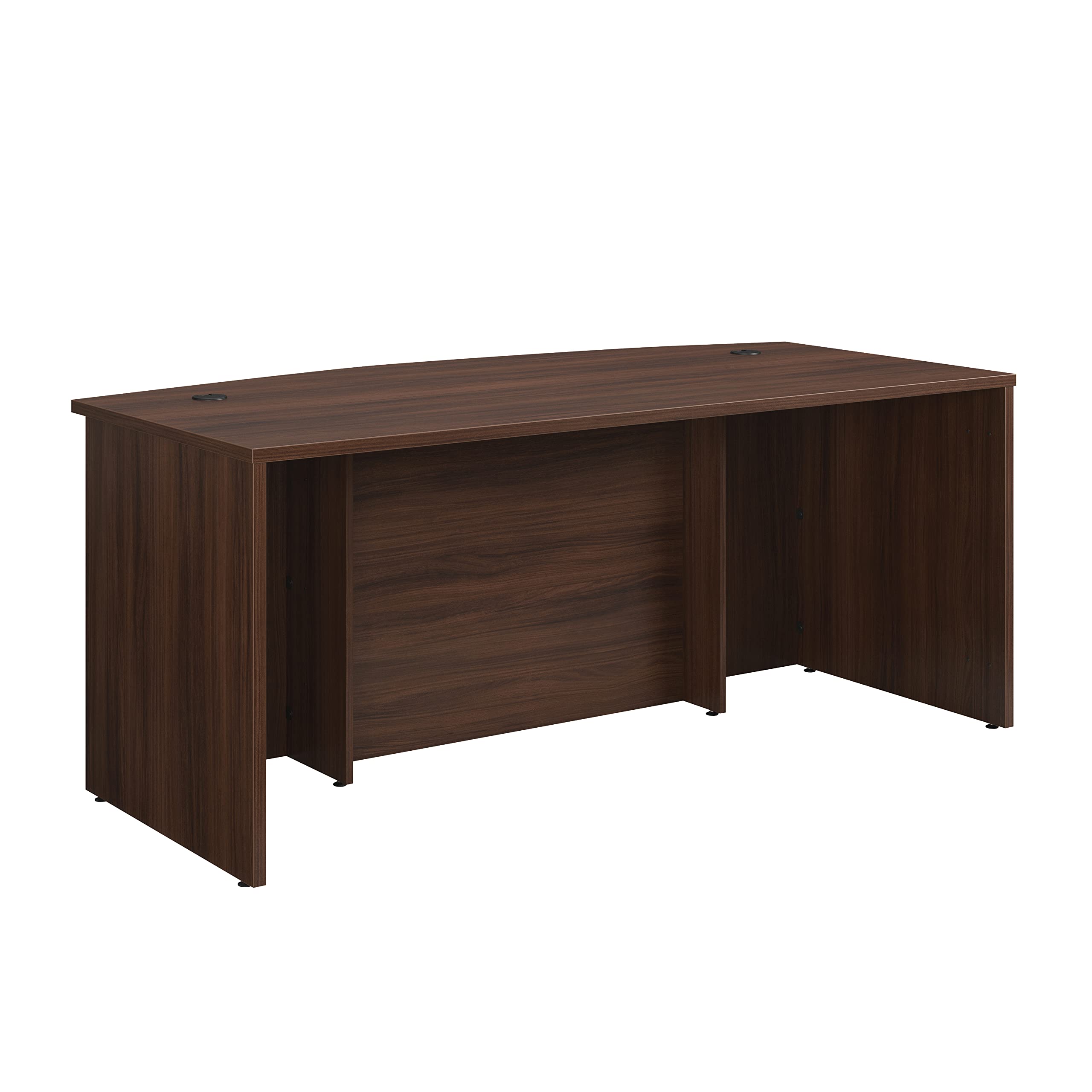 OfficeWorks by Sauder Affirm 72 X 36 Exe Brkfrt Bow Fr Dsk, L: 35.43'' x W: 71.10'' x H: 29.29'', Noble Elm - Image 5