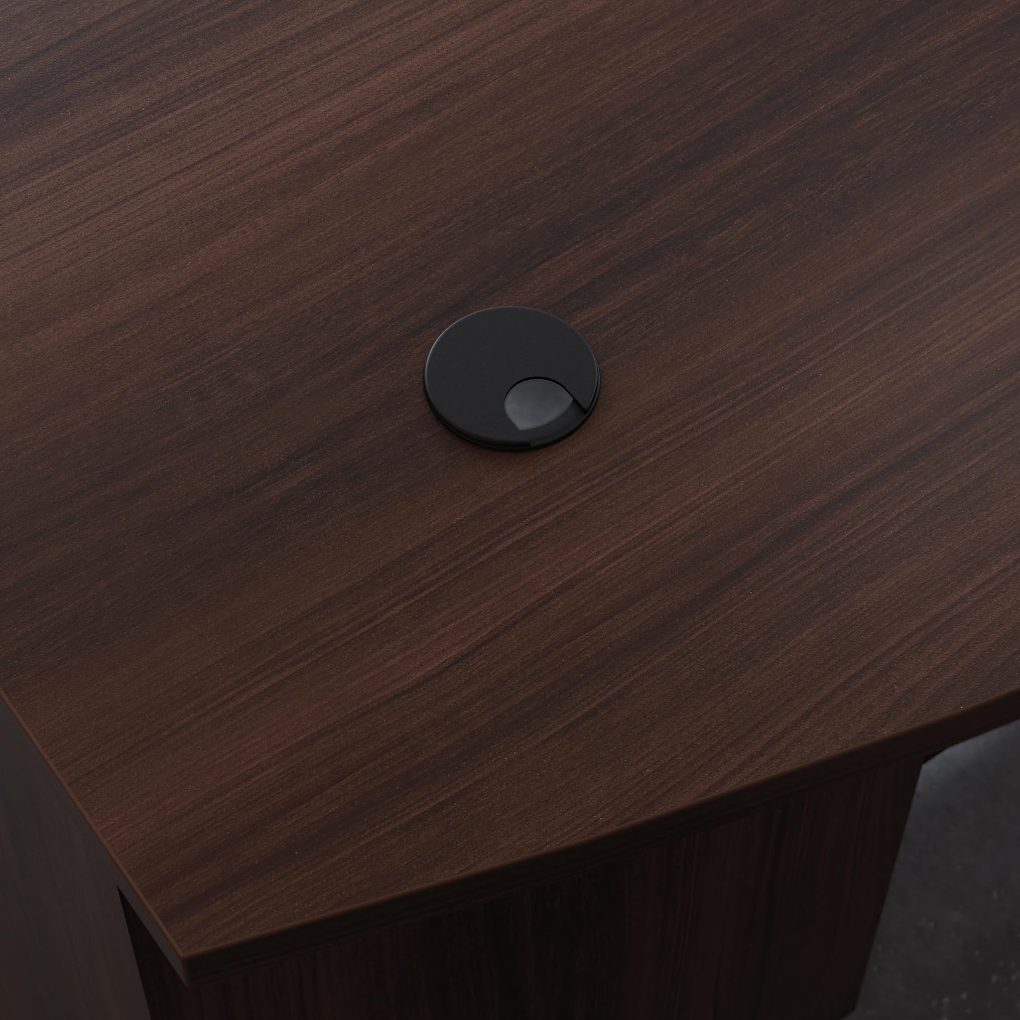 OfficeWorks by Sauder Affirm 72 X 36 Exe Brkfrt Bow Fr Dsk, L: 35.43'' x W: 71.10'' x H: 29.29'', Noble Elm - Image 6