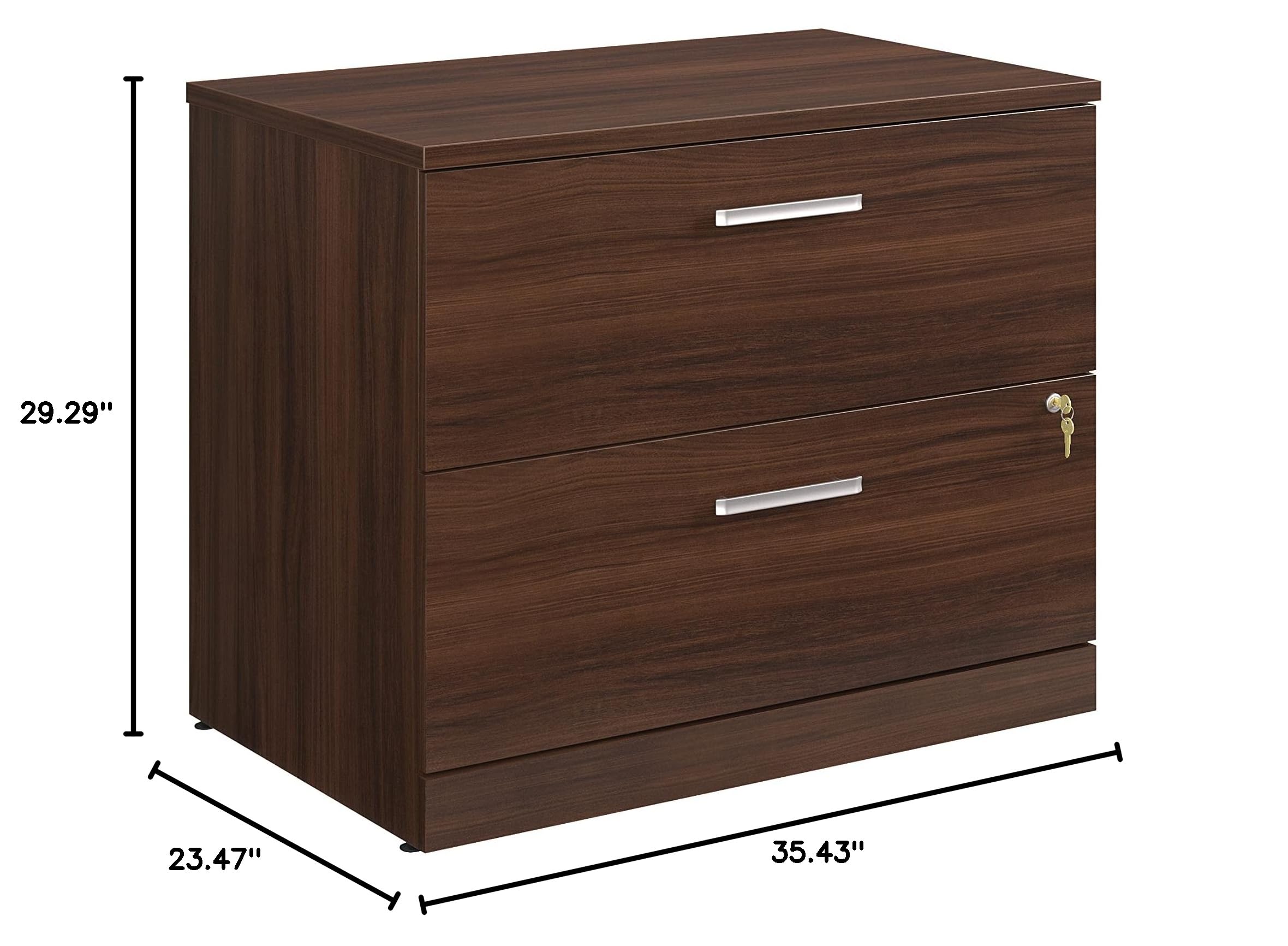 OfficeWorks by Sauder Affirm Lateral File, L: 35.43'' x W: 23.47'' x H: 29.29'', Noble Elm - Image 10
