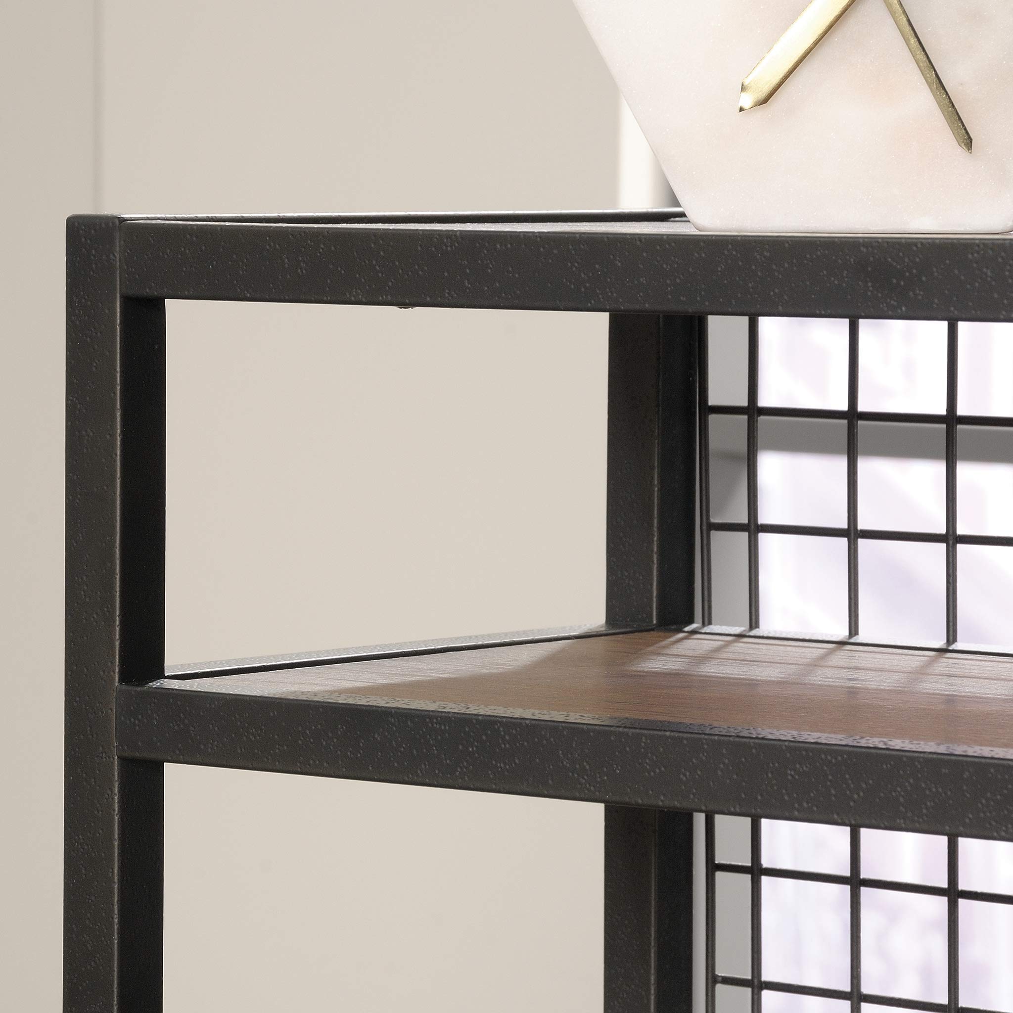 Sauder Boulevard Café L-Shaped Desk, Vintage Oak finish - Image 5