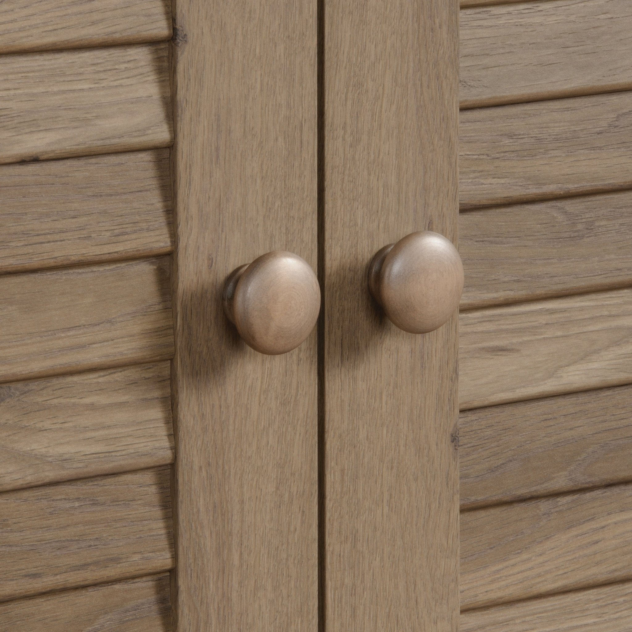 Sauder Harbor View Storage Cabinet/ Pantry Cabinet, Salt Oak finish - Image 7