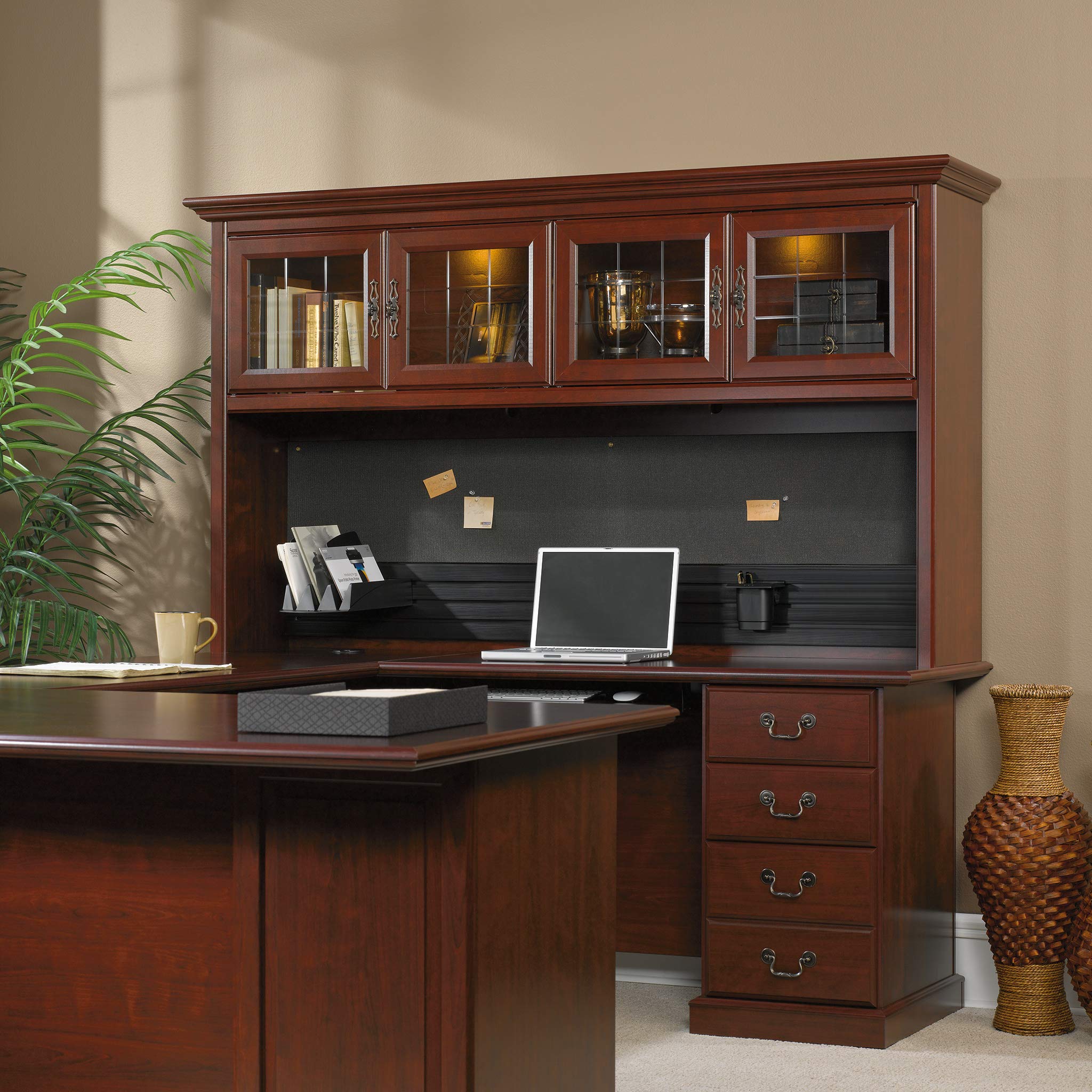 Sauder Heritage Hill Hutch, Classic Cherry finish - Image 3