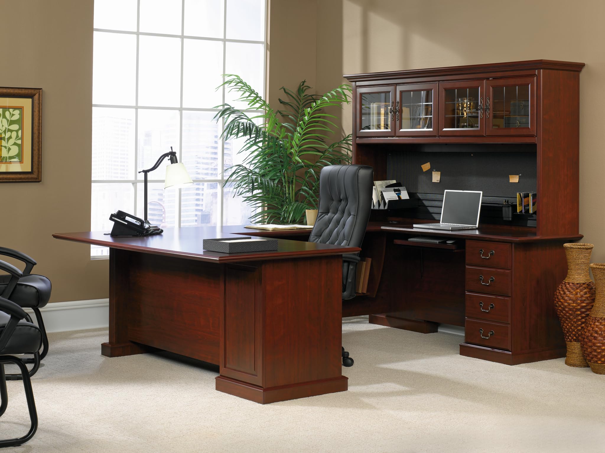 Sauder Heritage Hill Hutch, Classic Cherry finish - Image 7