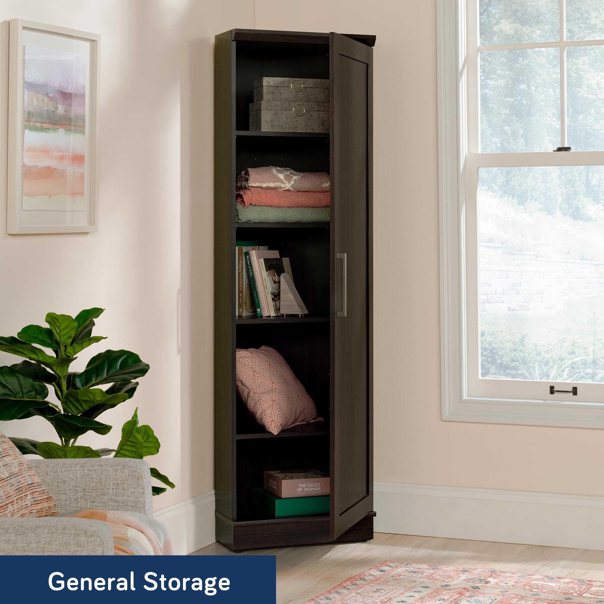 Sauder Homeplus Corner Cabinet, Dakota Oak Finish - Image 3