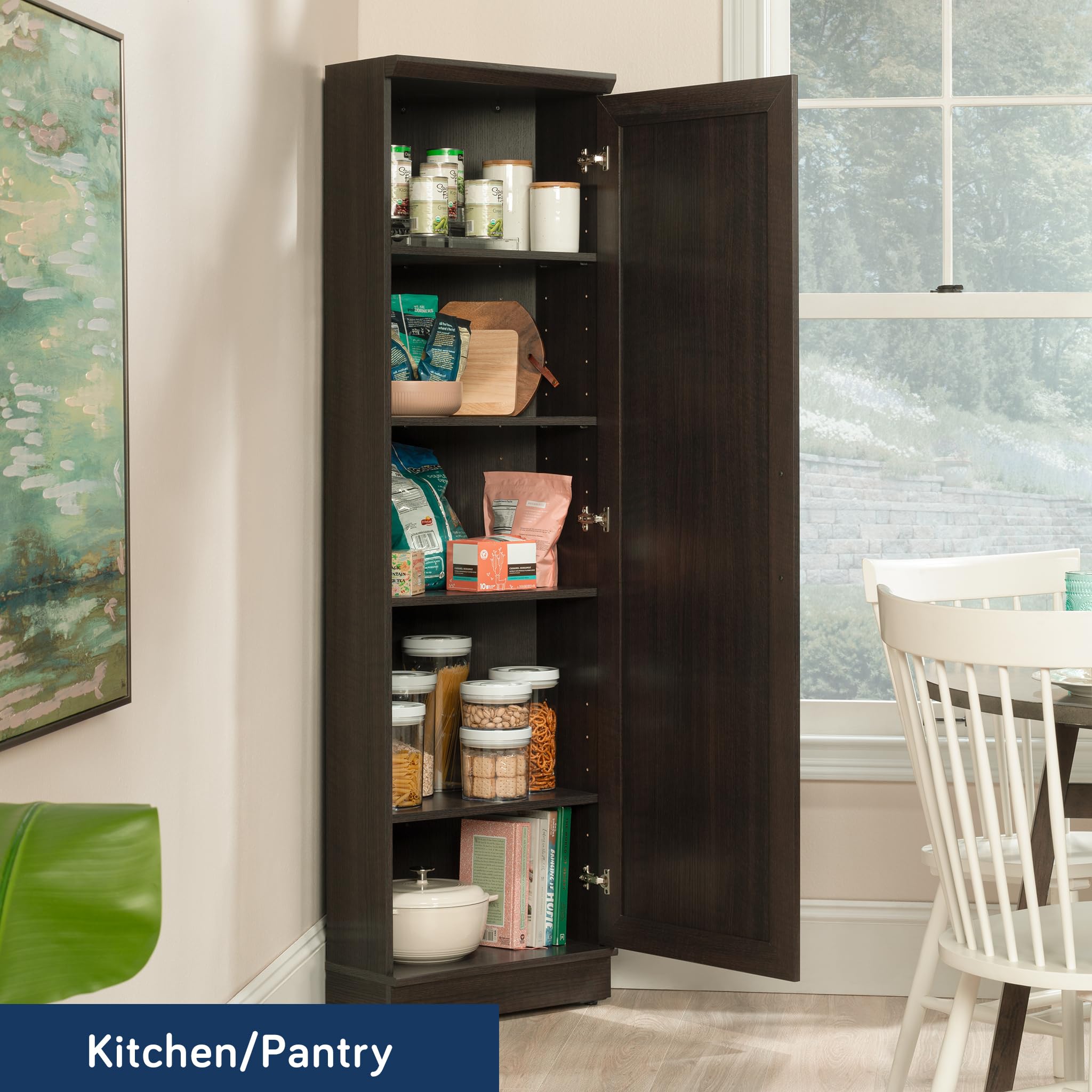 Sauder Homeplus Corner Cabinet, Dakota Oak Finish - Image 4