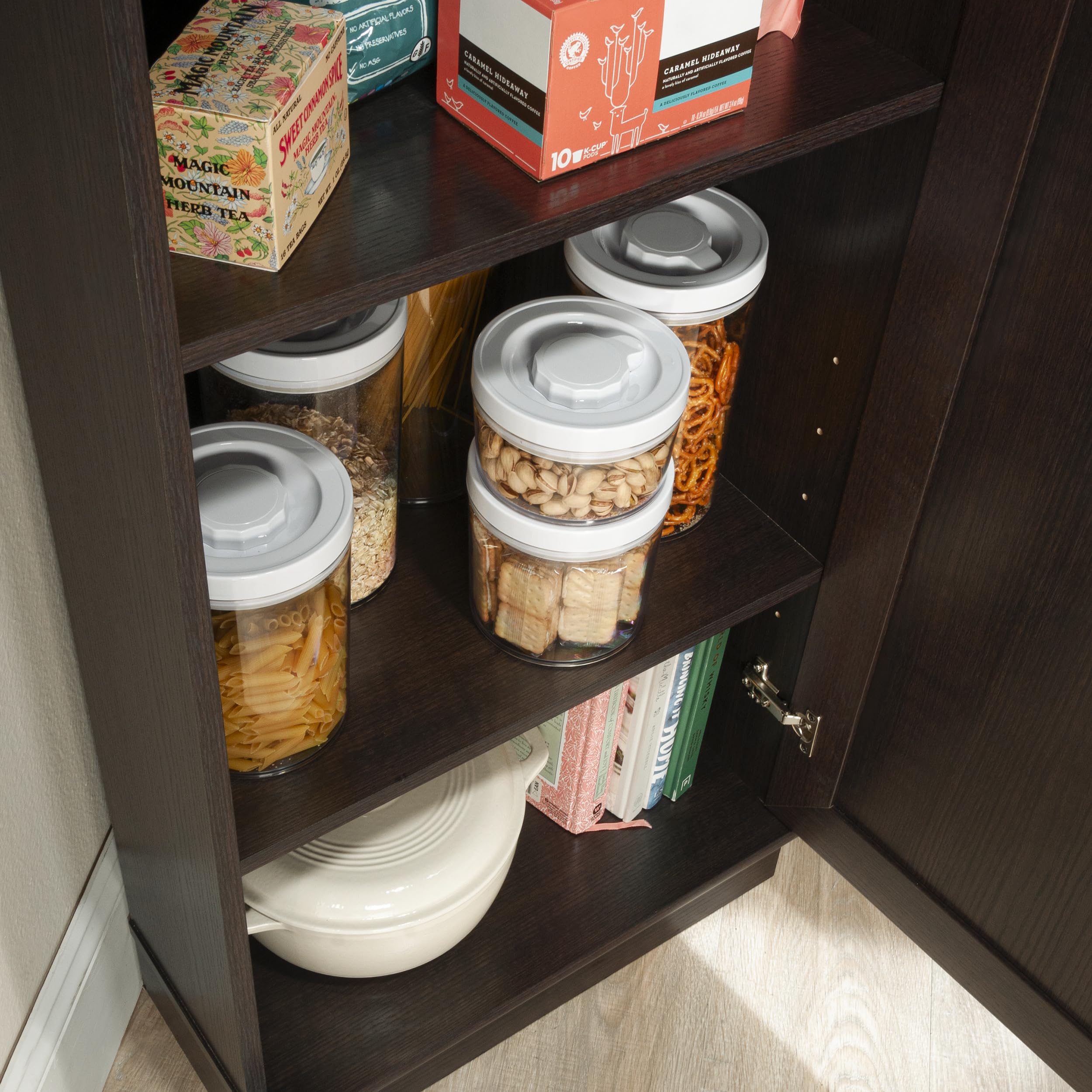 Sauder Homeplus Corner Cabinet, Dakota Oak Finish - Image 6