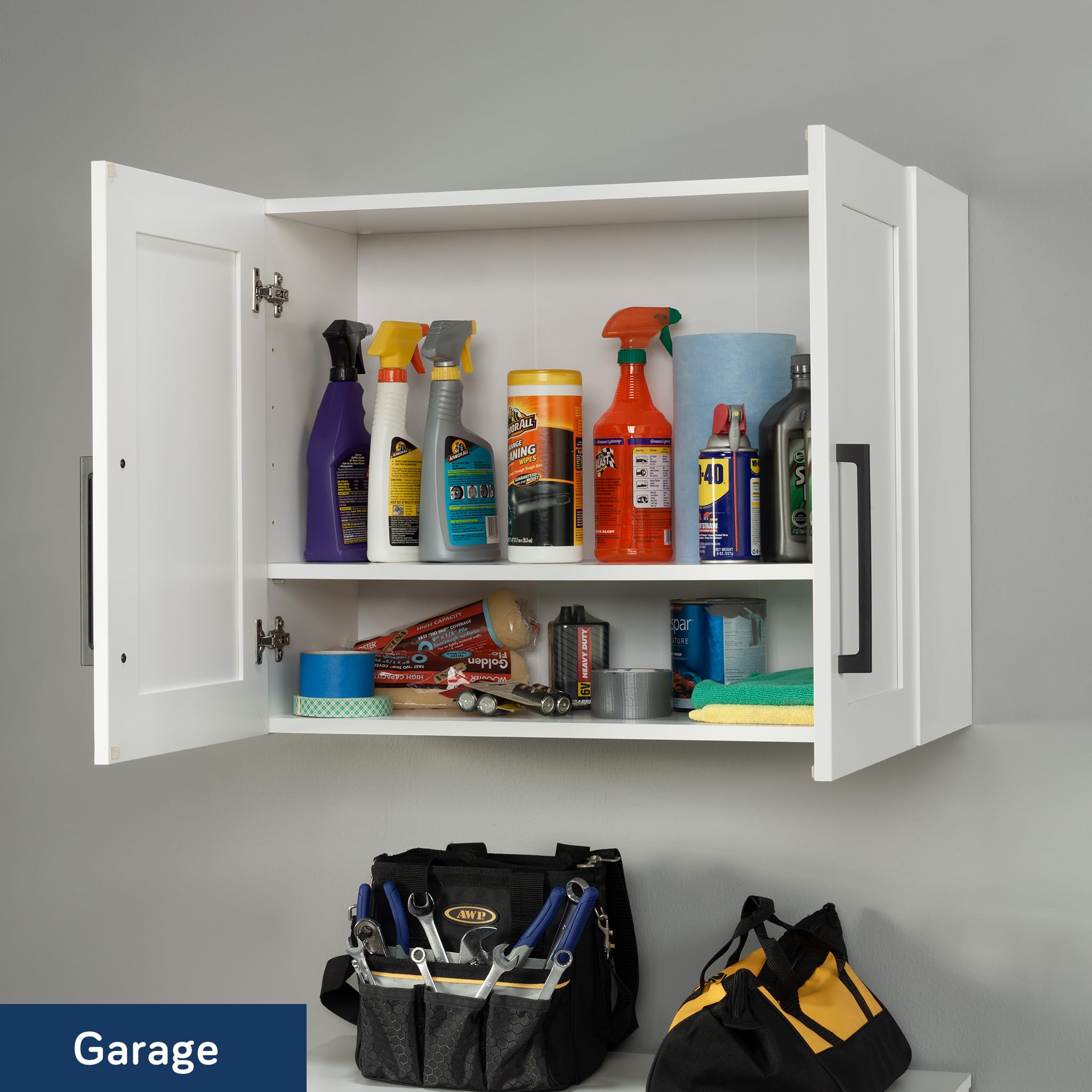 Sauder Homeplus Hanging Cabinet, White Finish - Image 4