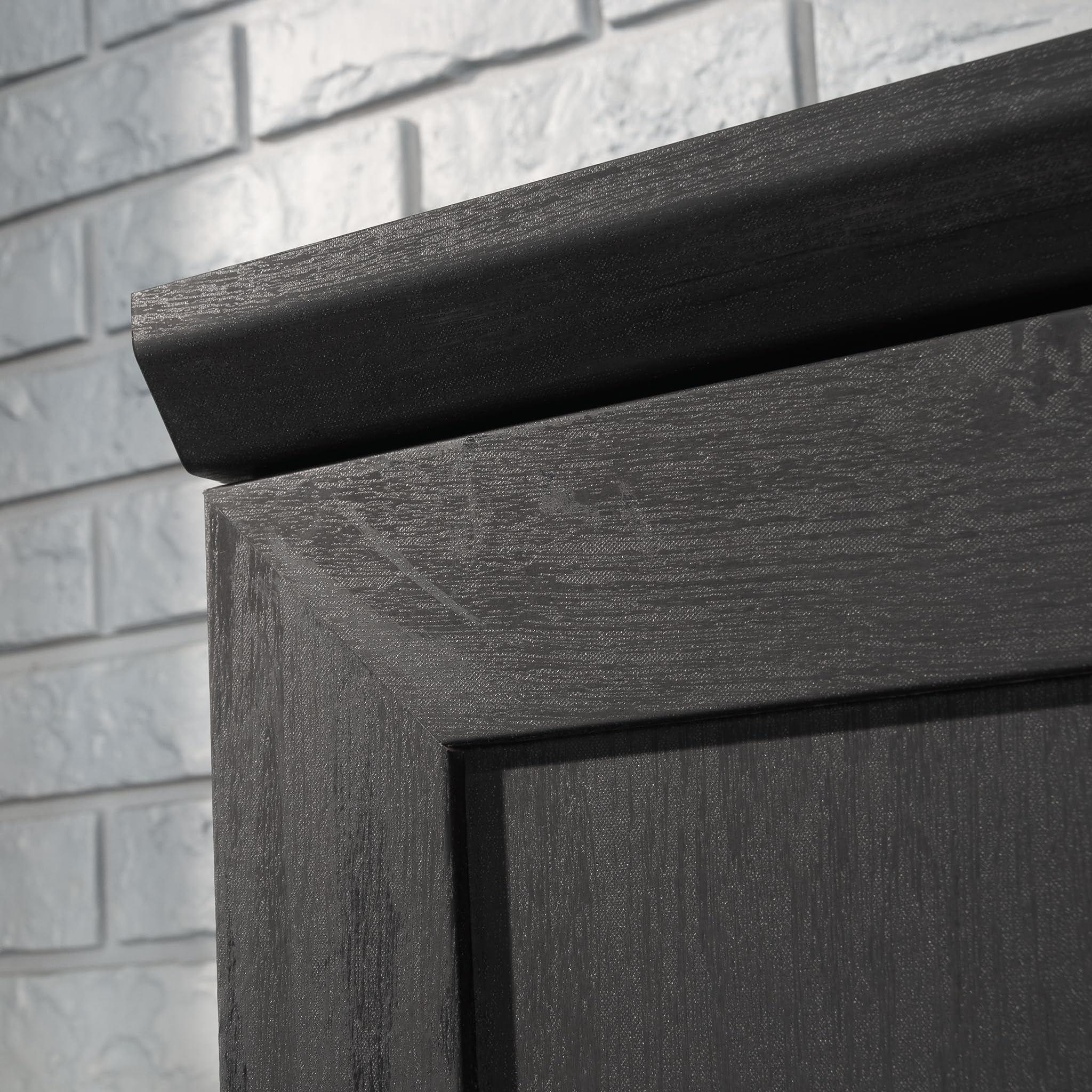 Sauder HomePlus Kitchen Pantry Storage Cabinet Slim Single Door with Adjustable Shelves, Living Room Storage Cabinet, in Raven Oak - Image 7