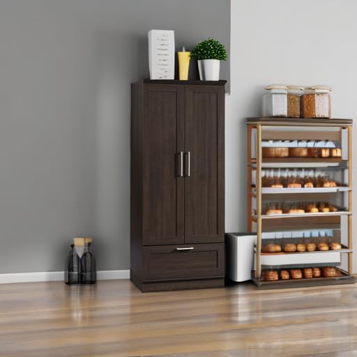 Sauder HomePlus Wardrobe/Pantry cabinets, L: 28.98" x W: 20.95" x H: 71.18", Dakota Oak finish - Image 5