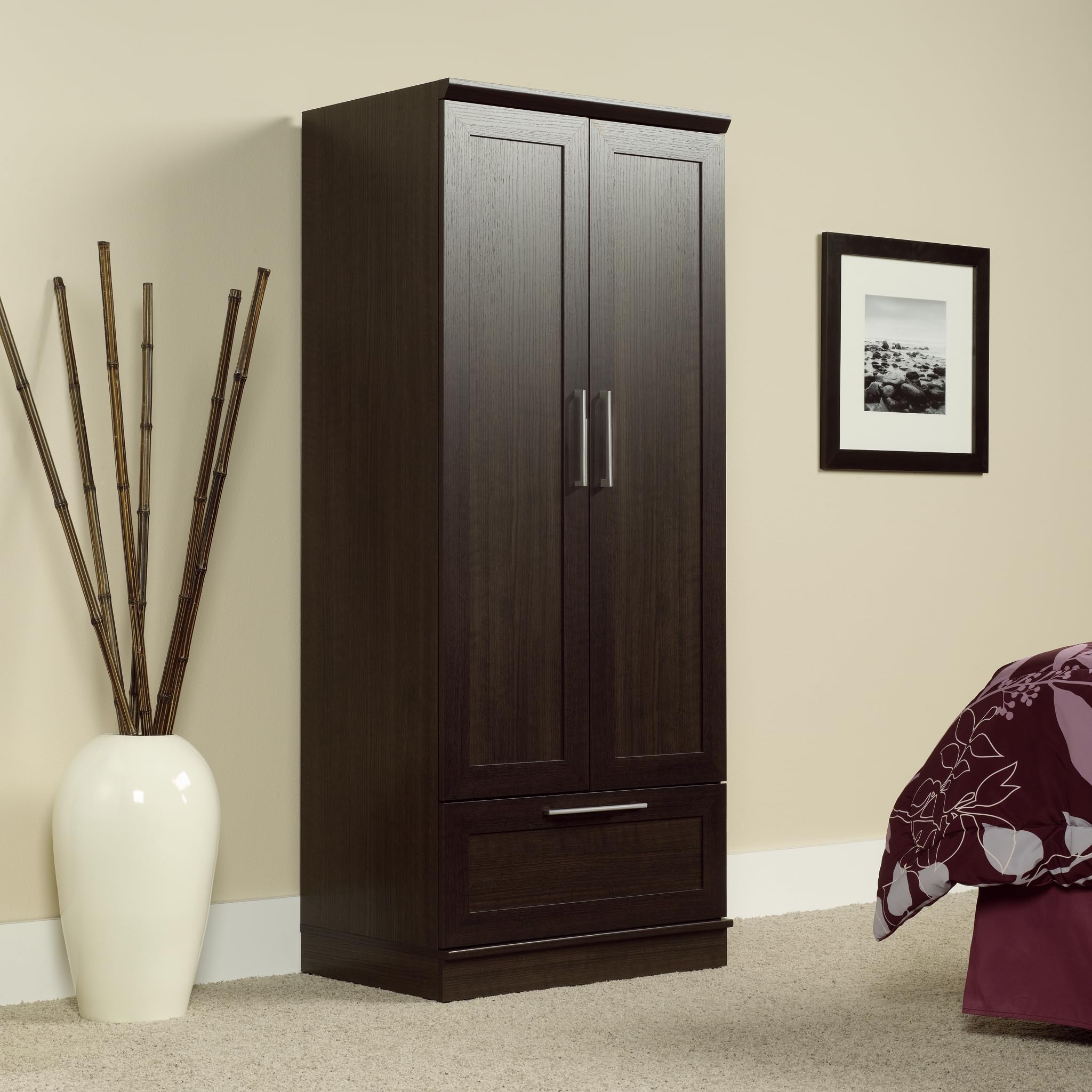 Sauder HomePlus Wardrobe/Pantry cabinets, L: 28.98" x W: 20.95" x H: 71.18", Dakota Oak finish - Image 9