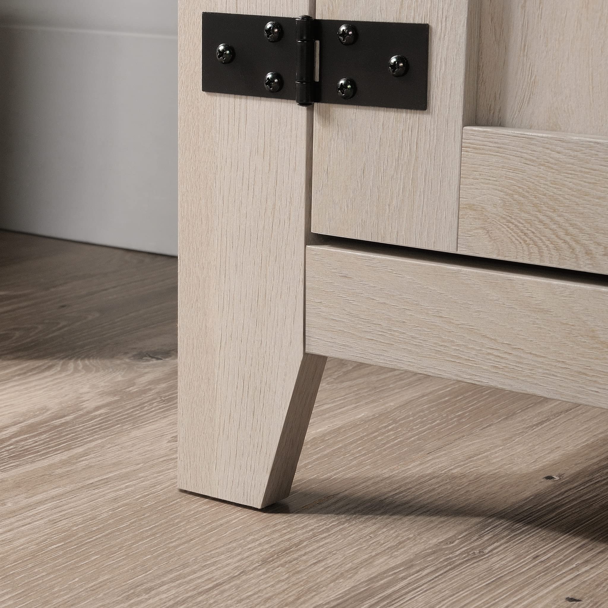 Sauder Misc Entertainment Farmhouse TV Credenza, for TVs up to 70", Chalked Chestnut Finish - Image 13