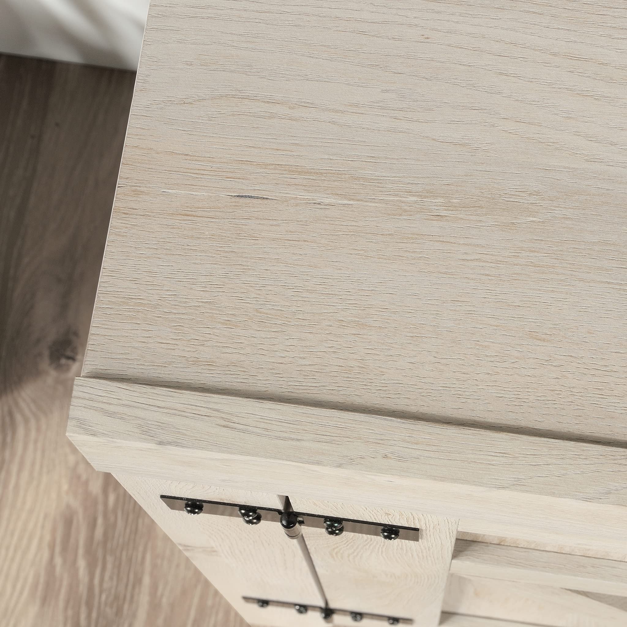 Sauder Misc Entertainment Farmhouse TV Credenza, for TVs up to 70", Chalked Chestnut Finish - Image 4