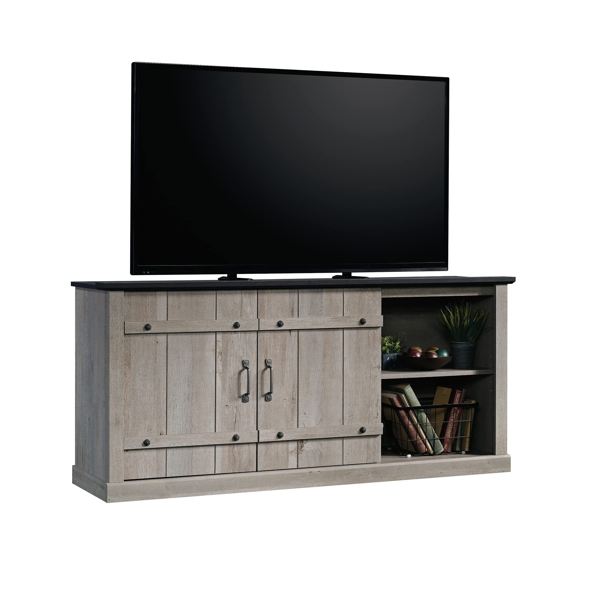 Sauder Misc Entertainment TV Credenza, for TVs up to 70", Mystic Oak Finish - Image 15