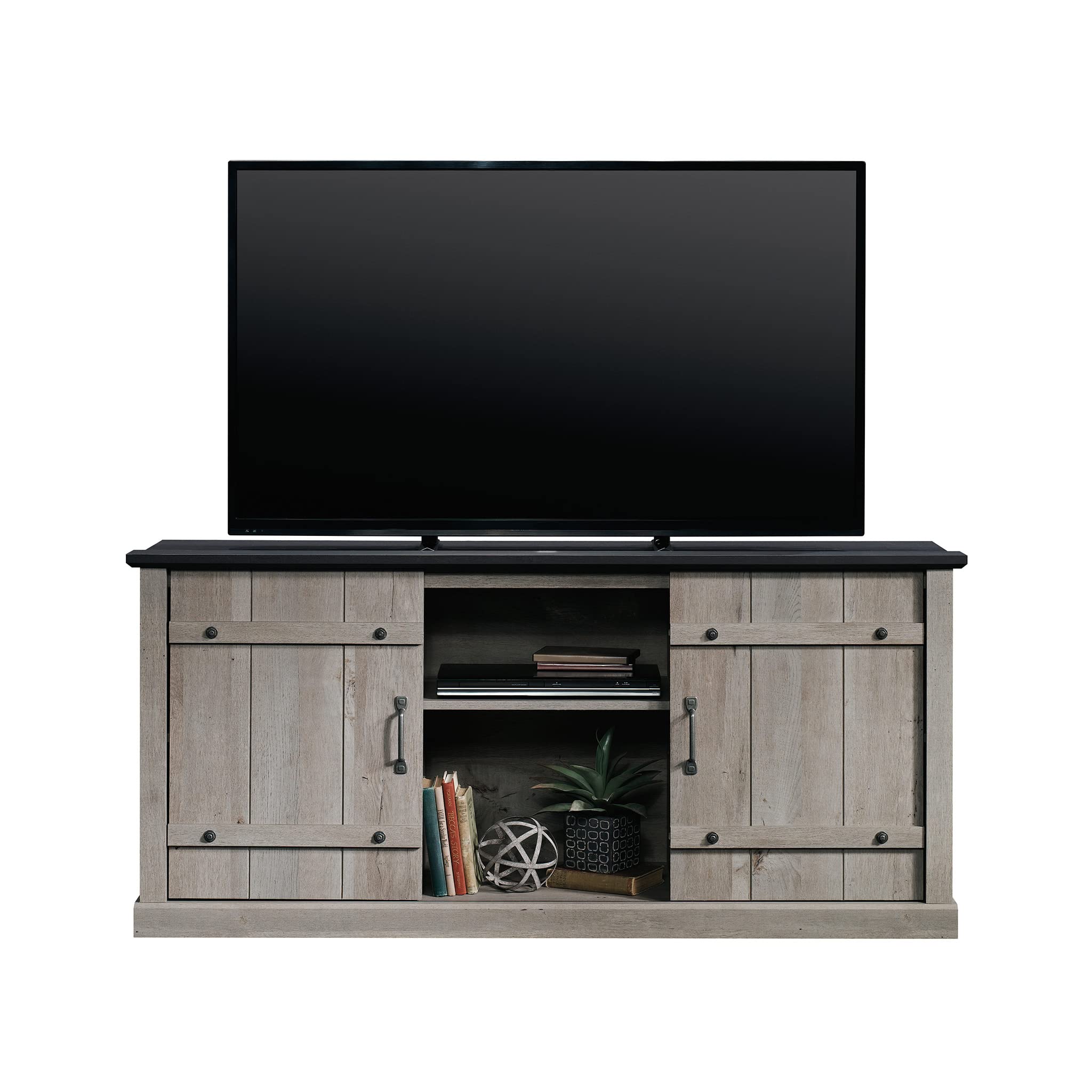 Sauder Misc Entertainment TV Credenza, for TVs up to 70", Mystic Oak Finish - Image 17
