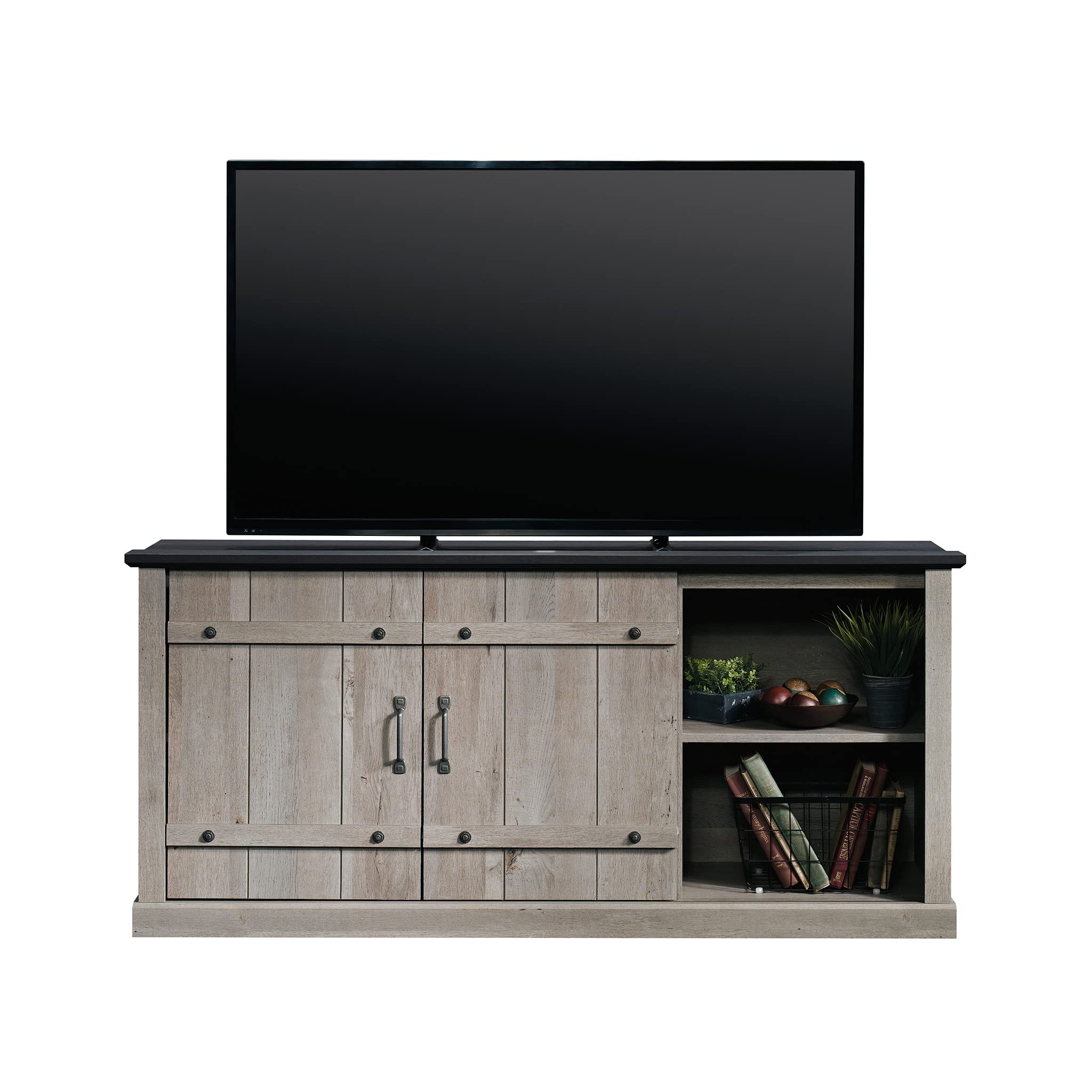 Sauder Misc Entertainment TV Credenza, for TVs up to 70", Mystic Oak Finish - Image 18
