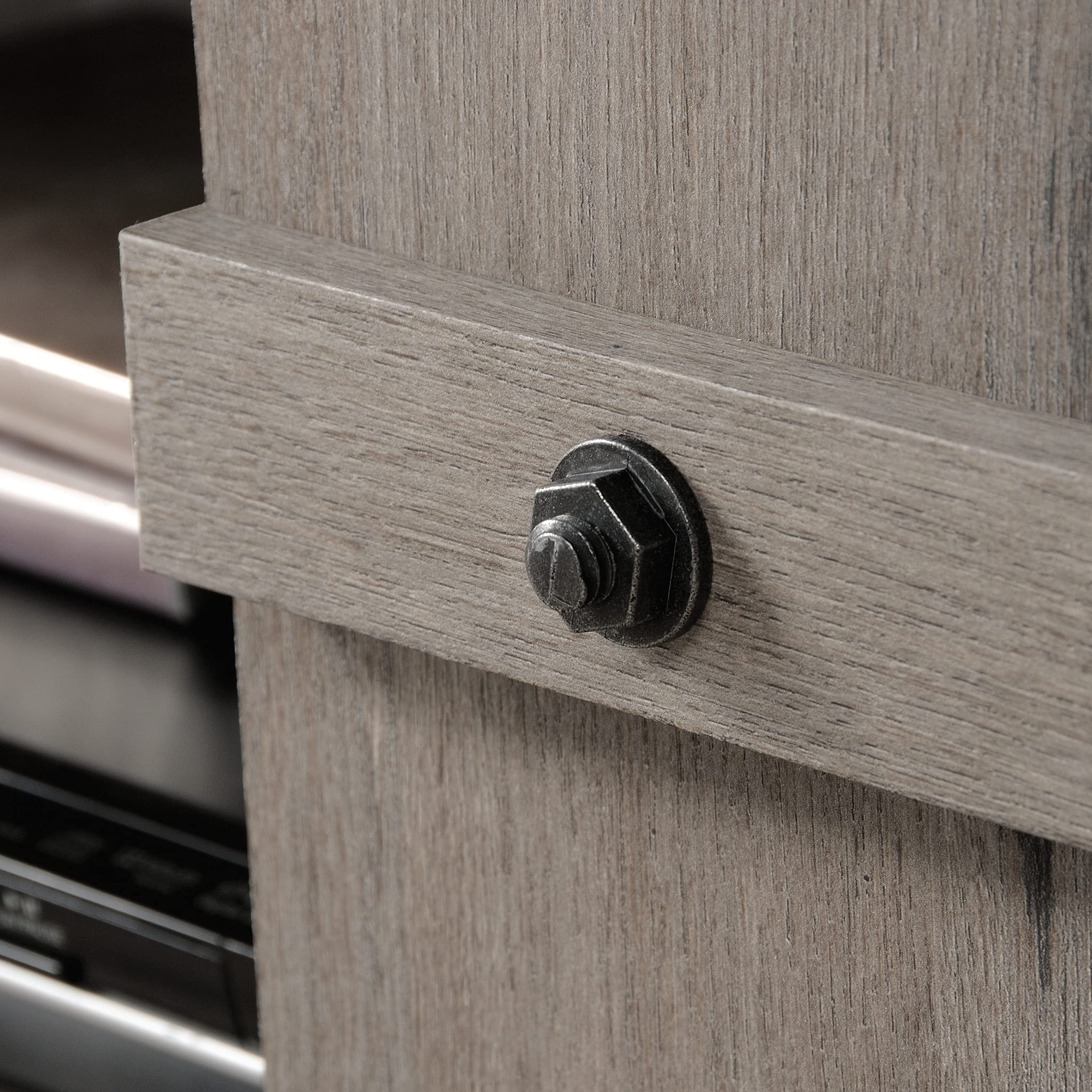 Sauder Misc Entertainment TV Credenza, for TVs up to 70", Mystic Oak Finish - Image 4