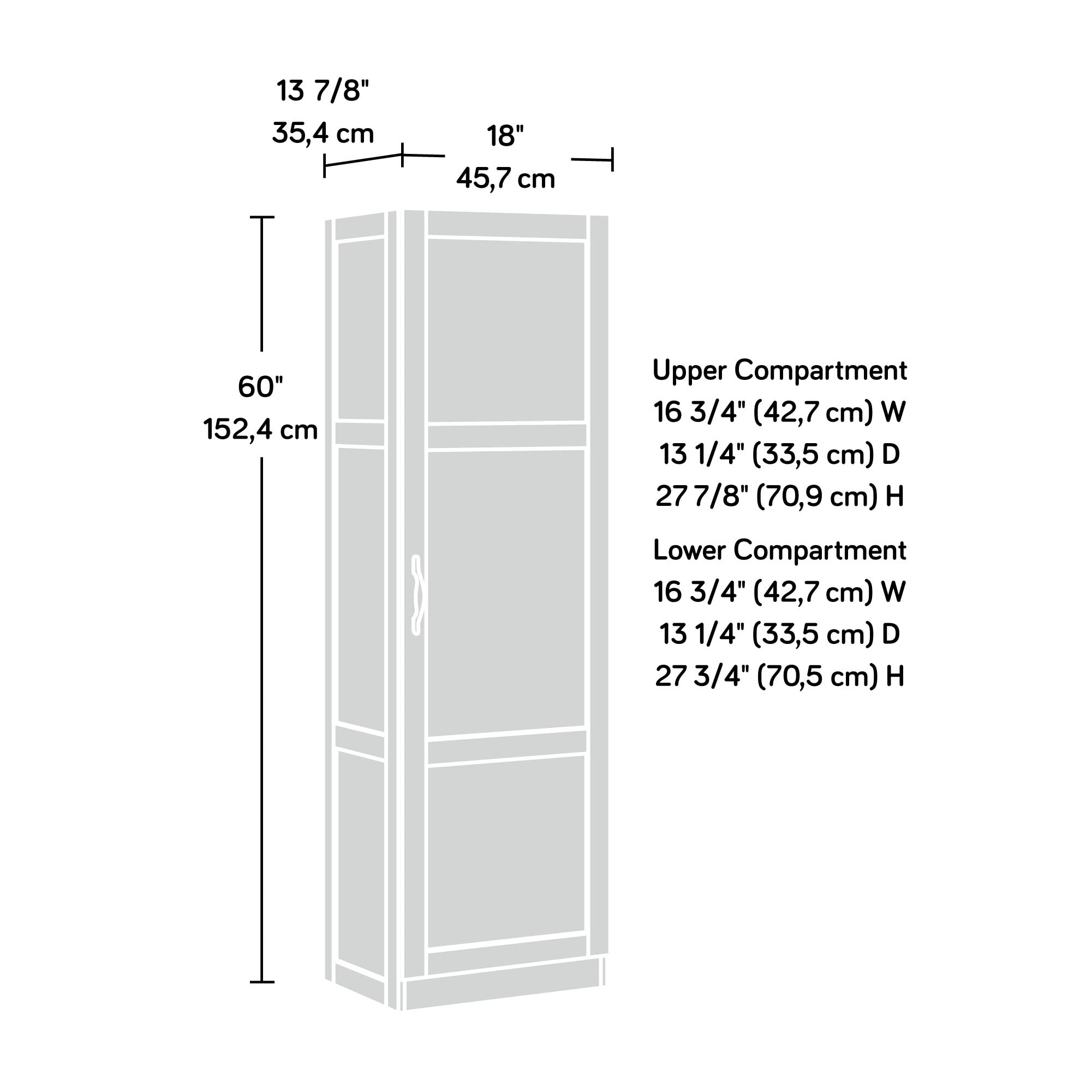 Sauder Miscellaneous Storage Storage Cabinet/ Pantry cabinets, Cinnamon Cherry finish - Image 3