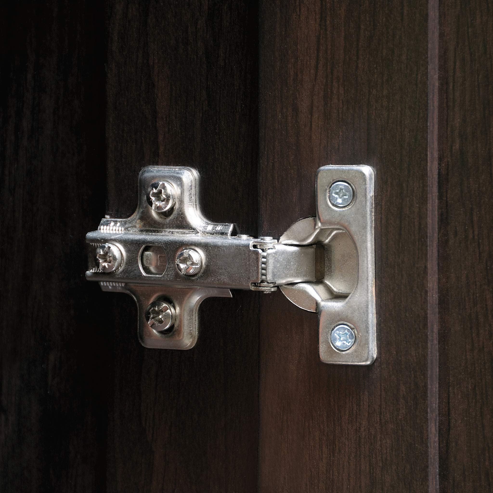 Sauder Miscellaneous Storage Storage Cabinet/ Pantry cabinets, Cinnamon Cherry finish - Image 7