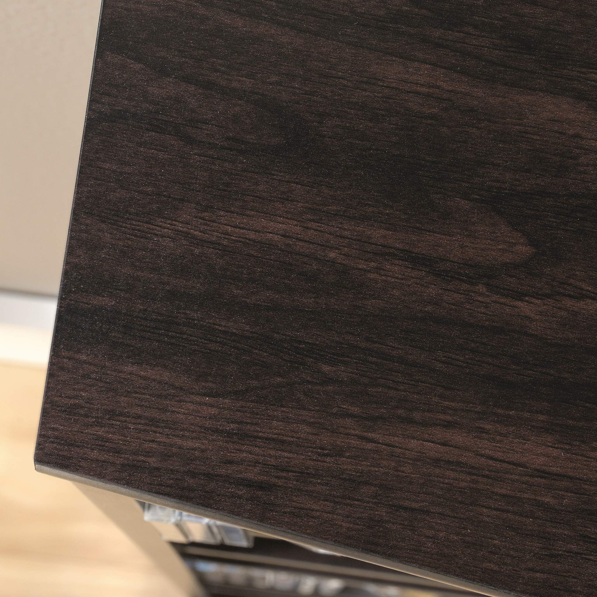 Sauder Multimedia 7 tier Storage Tower, Cinnamon Cherry finish - Image 10