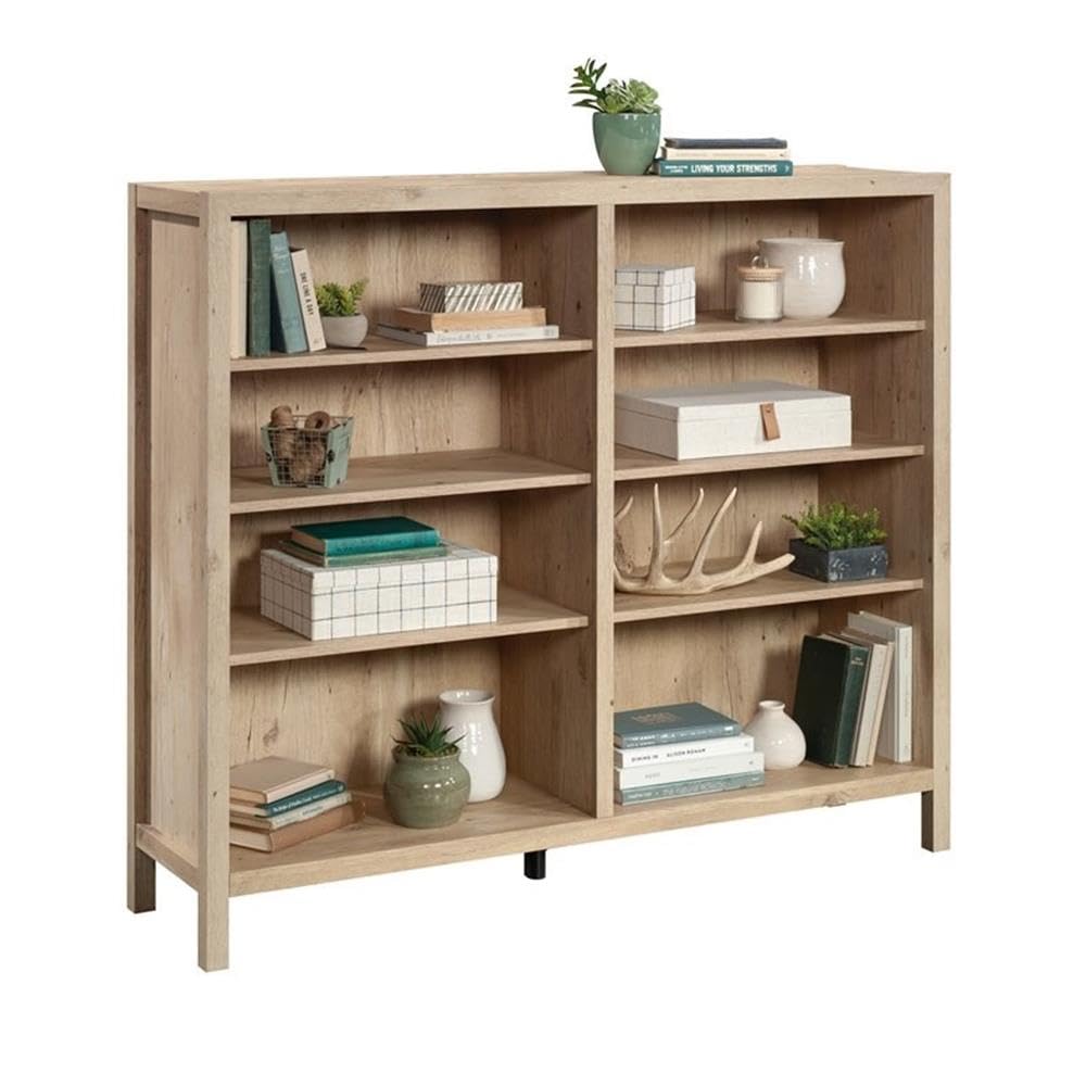 Sauder Pacific View Horizontal Bookcase, Prime Oak Finish - Image 4