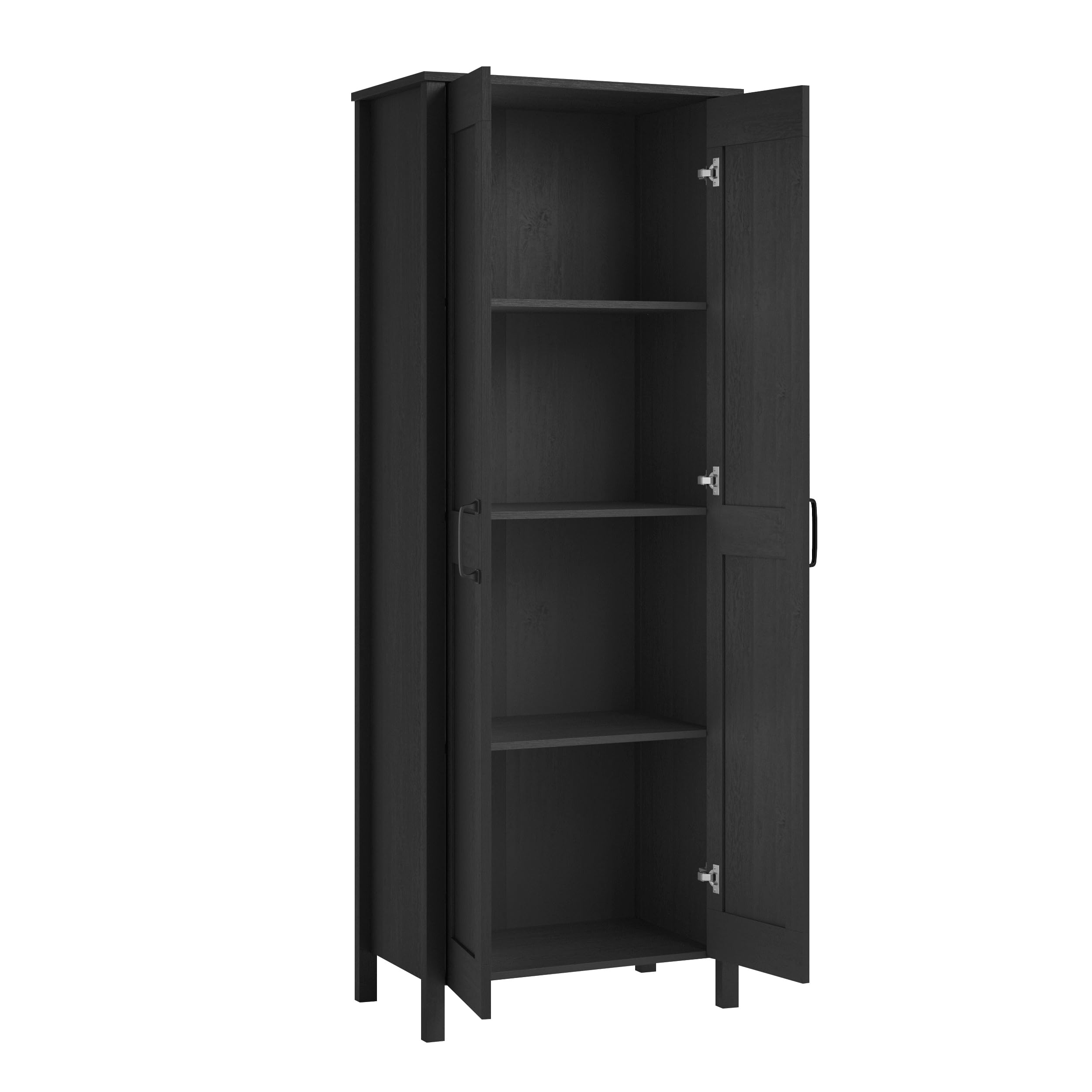 Sauder Select Two-Door Storage Cabinet, Versatile Home Storage Solution, Raven Oak Finish - Image 6