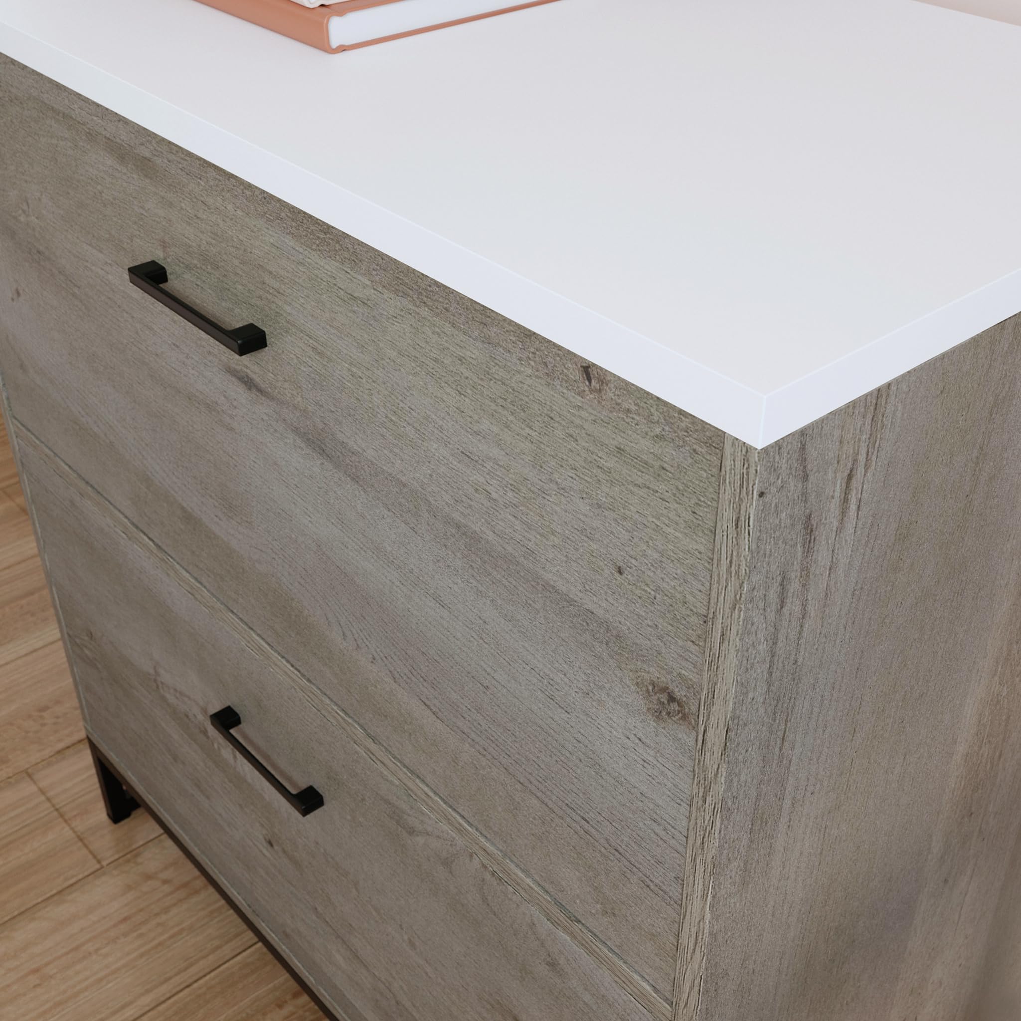 Sauder Tremont Row 2-Drawer Lateral File Cabinet, Mystic Oak Finish - Image 6